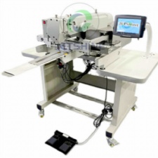 Máquina de coser con patrón de brazo largo