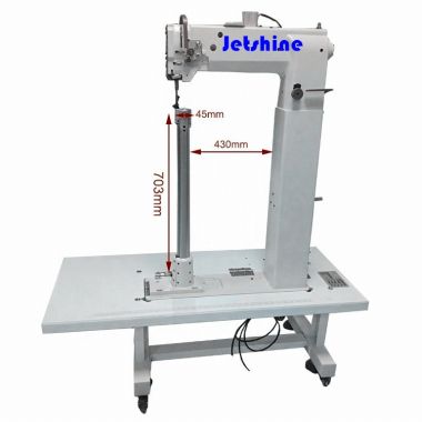 Máquina de coser de cama de poste de aguja única para equipaje de mano